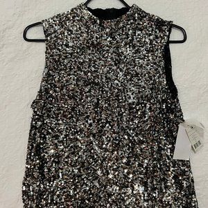 EQUIPMENT Femme - Sleeveless Sequin Tank - S/P